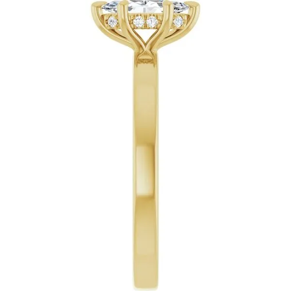 Claw-Prong Hidden Halo-Style Engagement Ring Image 4 Jimmy Smith Jewelers Decatur, AL