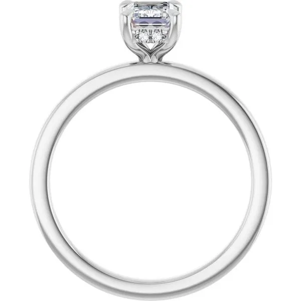 Claw-Prong Hidden Halo-Style Engagement Ring Image 2 Michael Szwed Jewelers Longmeadow, MA