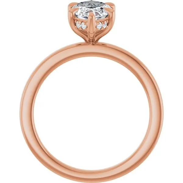 Claw-Prong Hidden Halo-Style Engagement Ring Image 2 The Jewelry Source El Segundo, CA