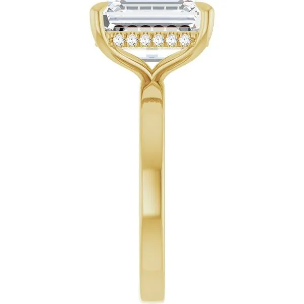 Claw-Prong Hidden Halo-Style Engagement Ring Image 4 J. Thomas Jewelers Rochester Hills, MI