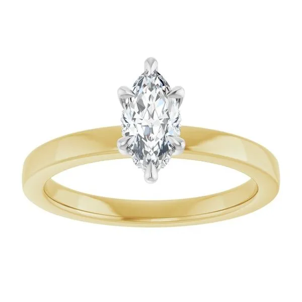 Claw-Prong Hidden Halo-Style Engagement Ring Image 3 Ocean View Jewelers Millville, DE