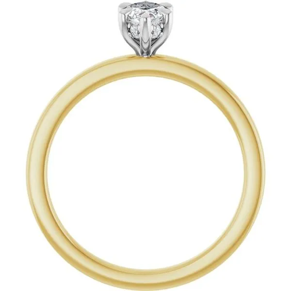 Claw-Prong Hidden Halo-Style Engagement Ring Image 2 Northwood Jewelers Northwood, OH