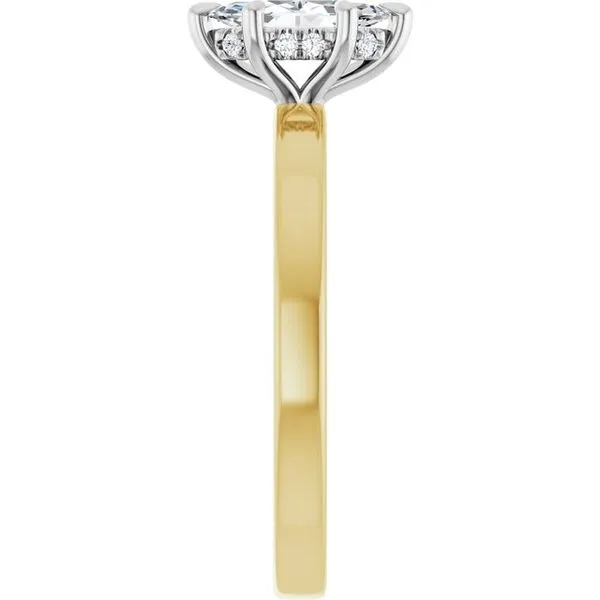 Claw-Prong Hidden Halo-Style Engagement Ring Image 4 Mark Jewellers La Crosse, WI