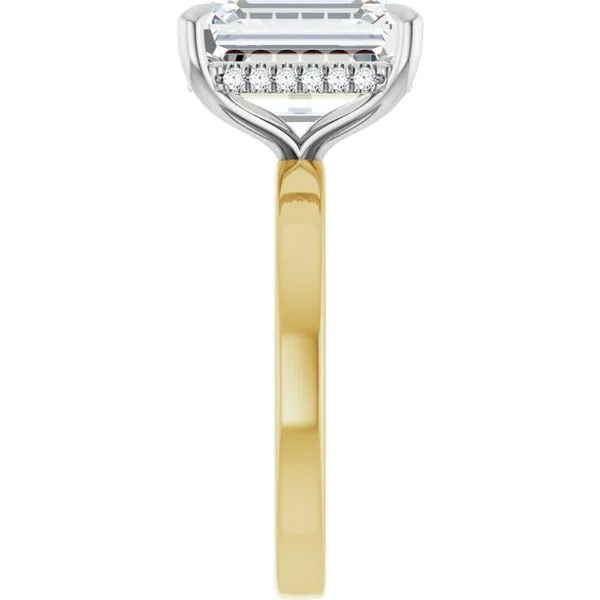 Claw-Prong Hidden Halo-Style Engagement Ring Image 4 Shipley's Fine Jewelry Hampstead, MD