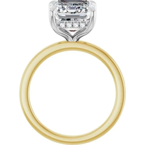 Claw-Prong Hidden Halo-Style Engagement Ring Image 2 Austin's Fine Diamonds & Jewelry Lyndhurst, NJ