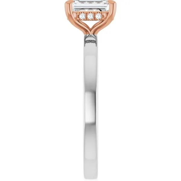 Claw-Prong Hidden Halo-Style Engagement Ring Image 4 Futer Bros Jewelers York, PA