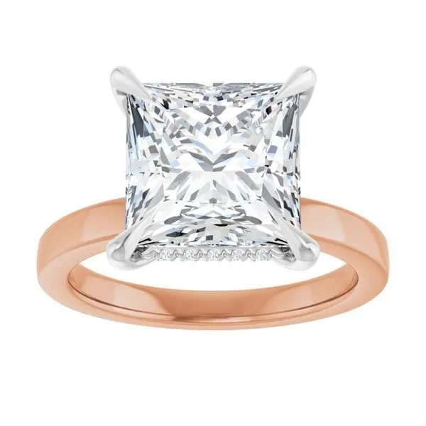 Claw-Prong Hidden Halo-Style Engagement Ring Image 3 Shipley's Fine Jewelry Hampstead, MD