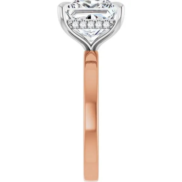 Claw-Prong Hidden Halo-Style Engagement Ring Image 4 Futer Bros Jewelers York, PA