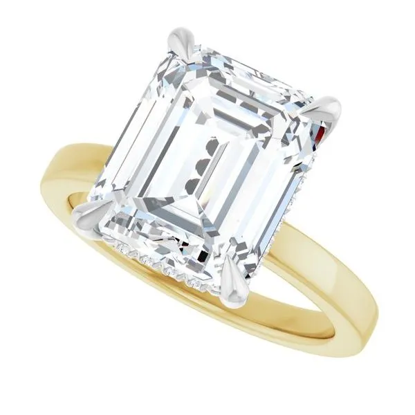 Claw-Prong Hidden Halo-Style Engagement Ring Image 5 Paul James Jewelers Angels Camp, CA