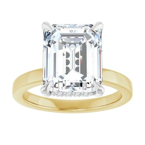 Claw-Prong Hidden Halo-Style Engagement Ring Image 3 Raleigh Diamond Fine Jewelry Raleigh, NC