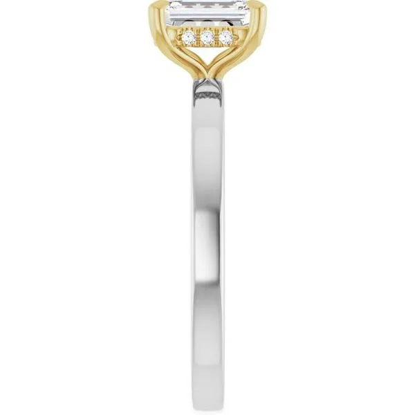 Claw-Prong Hidden Halo-Style Engagement Ring Image 4 Jimmy Smith Jewelers Decatur, AL