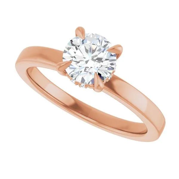 Claw-Prong Hidden Halo-Style Engagement Ring Image 5 Mark Jewellers La Crosse, WI
