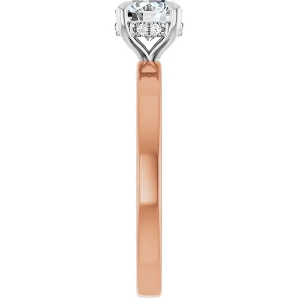 Claw-Prong Hidden Halo-Style Engagement Ring Image 4 J. Thomas Jewelers Rochester Hills, MI