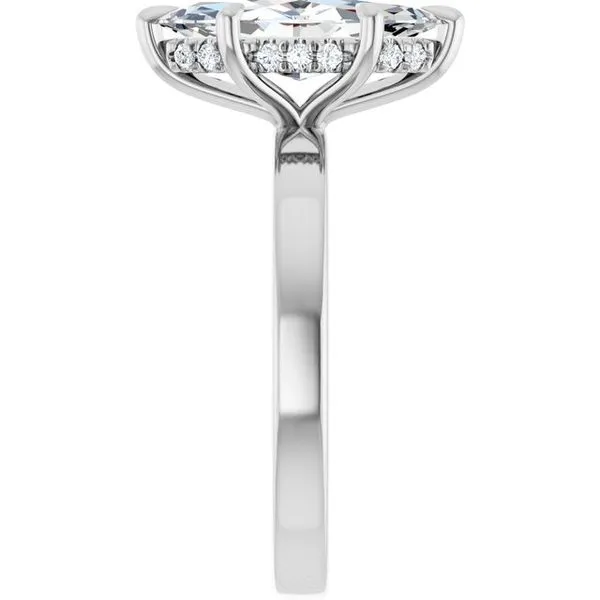 Claw-Prong Hidden Halo-Style Engagement Ring Image 4 Raleigh Diamond Fine Jewelry Raleigh, NC