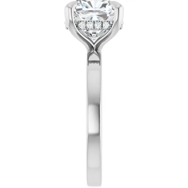 Claw-Prong Hidden Halo-Style Engagement Ring Image 4 Raleigh Diamond Fine Jewelry Raleigh, NC