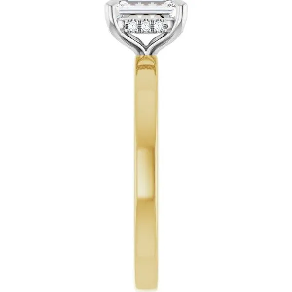 Claw-Prong Hidden Halo-Style Engagement Ring Image 4 Don's Jewelry & Design Washington, IA