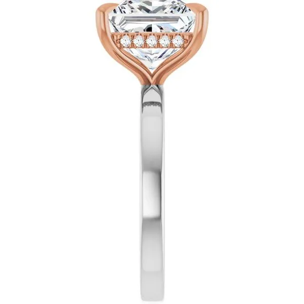 Claw-Prong Hidden Halo-Style Engagement Ring Image 4 Futer Bros Jewelers York, PA