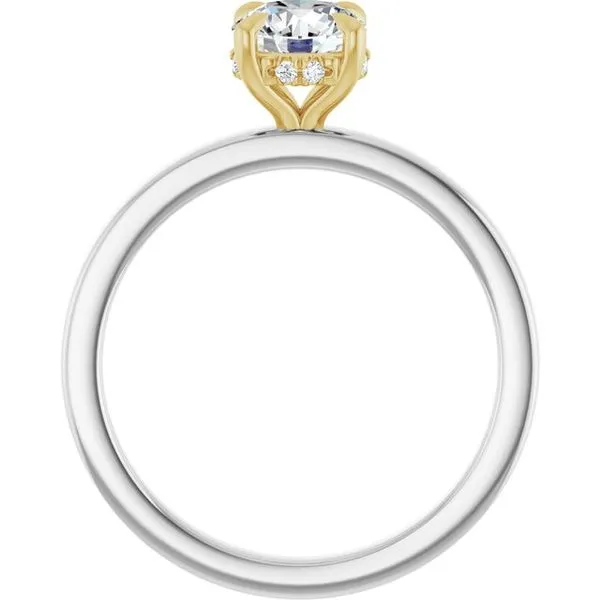 Claw-Prong Hidden Halo-Style Engagement Ring Image 2 J. Thomas Jewelers Rochester Hills, MI