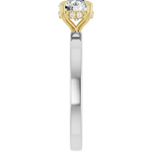Claw-Prong Hidden Halo-Style Engagement Ring Image 4 Jimmy Smith Jewelers Decatur, AL