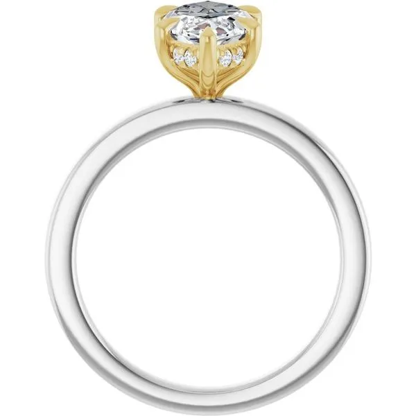 Claw-Prong Hidden Halo-Style Engagement Ring Image 2 Shipley's Fine Jewelry Hampstead, MD