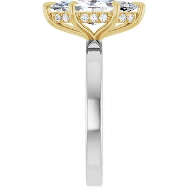 Claw-Prong Hidden Halo-Style Engagement Ring Image 4 Stuart Benjamin & Co. Jewelry Designs San Diego, CA