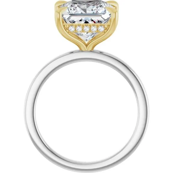 Claw-Prong Hidden Halo-Style Engagement Ring Image 2 Austin's Fine Diamonds & Jewelry Lyndhurst, NJ