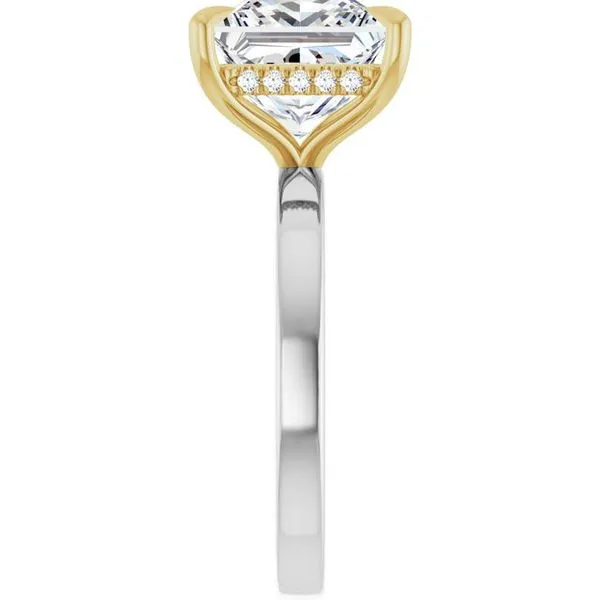 Claw-Prong Hidden Halo-Style Engagement Ring Image 4 Jimmy Smith Jewelers Decatur, AL