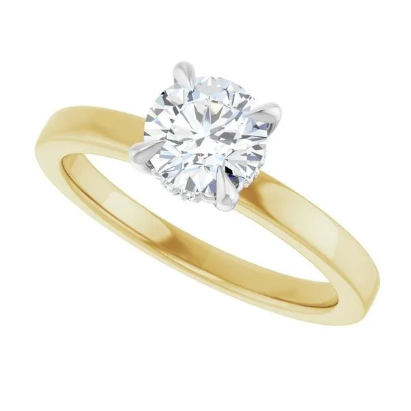 Claw-Prong Hidden Halo-Style Engagement Ring Image 5 J. Thomas Jewelers Rochester Hills, MI