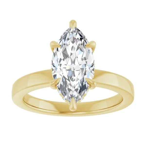 Claw-Prong Hidden Halo-Style Engagement Ring Image 3 J. Thomas Jewelers Rochester Hills, MI