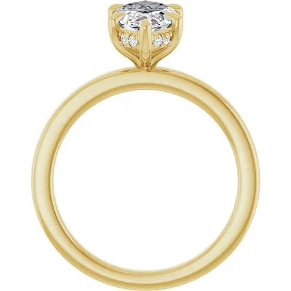 Claw-Prong Hidden Halo-Style Engagement Ring Image 2 The Jewelry Source El Segundo, CA