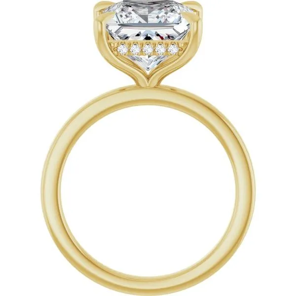 Claw-Prong Hidden Halo-Style Engagement Ring Image 2 Morin Jewelers Southbridge, MA