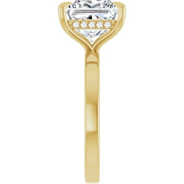 Claw-Prong Hidden Halo-Style Engagement Ring Image 4 Natale Jewelers Sewell, NJ