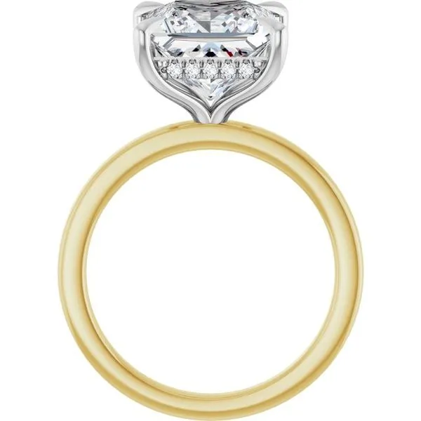 Claw-Prong Hidden Halo-Style Engagement Ring Image 2 Arezzo Jewelers Elmwood Park, IL