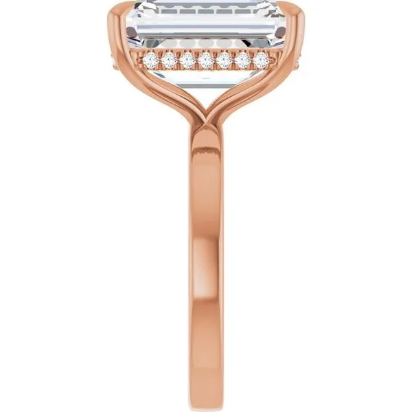 Claw-Prong Hidden Halo-Style Engagement Ring Image 4 Shipley's Fine Jewelry Hampstead, MD