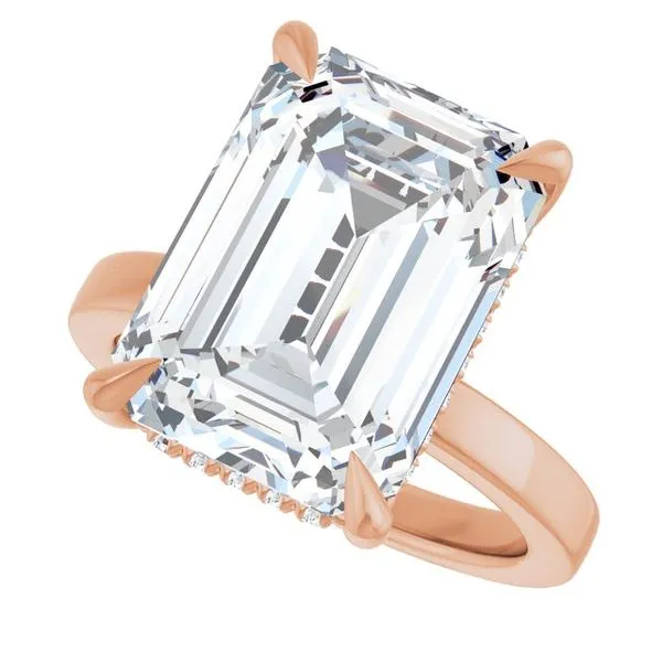 Claw-Prong Hidden Halo-Style Engagement Ring Image 5 Shipley's Fine Jewelry Hampstead, MD