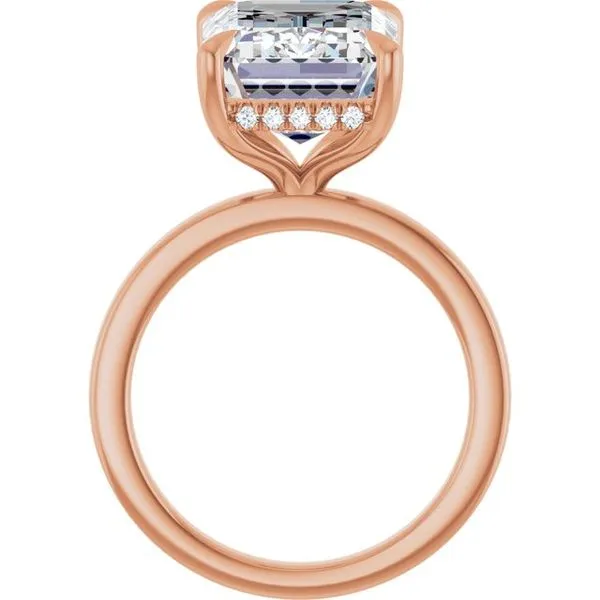 Claw-Prong Hidden Halo-Style Engagement Ring Image 2 Austin's Fine Diamonds & Jewelry Lyndhurst, NJ