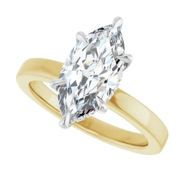 Claw-Prong Hidden Halo-Style Engagement Ring Image 5 Shipley's Fine Jewelry Hampstead, MD