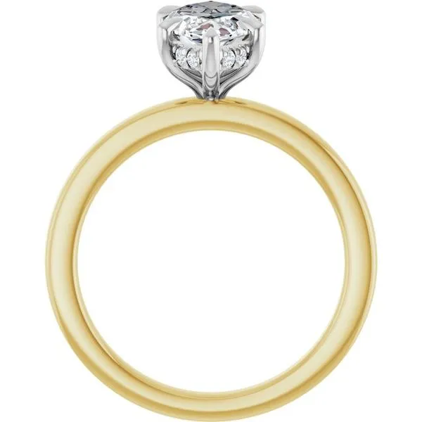 Claw-Prong Hidden Halo-Style Engagement Ring Image 2 Vulcan's Forge LLC KANSAS CITY, MO