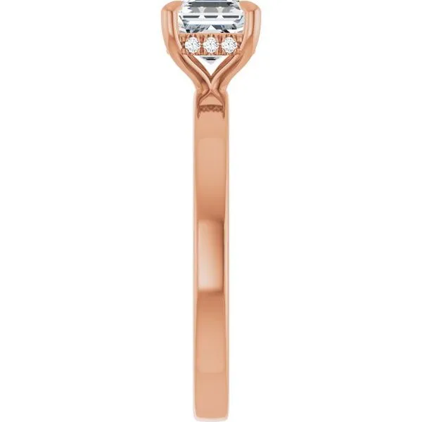 Claw-Prong Hidden Halo-Style Engagement Ring Image 4 Clater Jewelers Louisville, KY