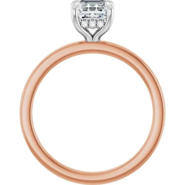 Claw-Prong Hidden Halo-Style Engagement Ring Image 2 Natale Jewelers Sewell, NJ