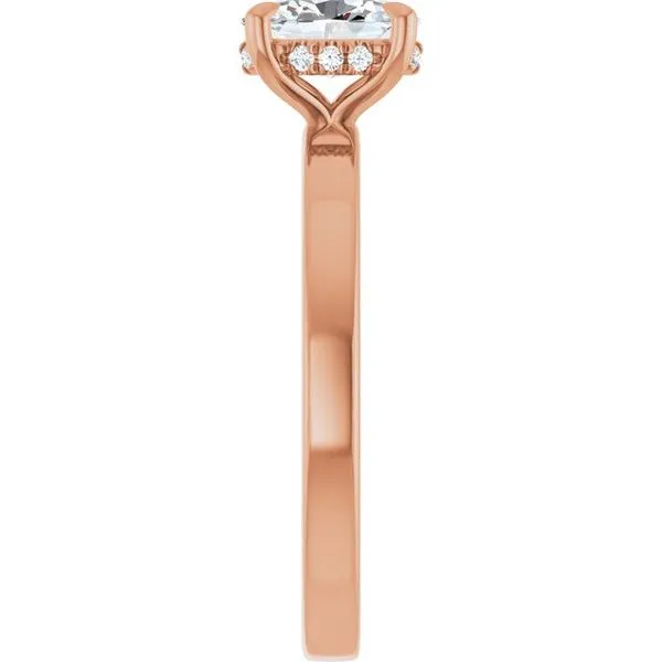 Claw-Prong Hidden Halo-Style Engagement Ring Image 4 Futer Bros Jewelers York, PA