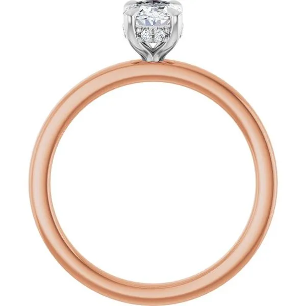 Claw-Prong Hidden Halo-Style Engagement Ring Image 2 Clater Jewelers Louisville, KY