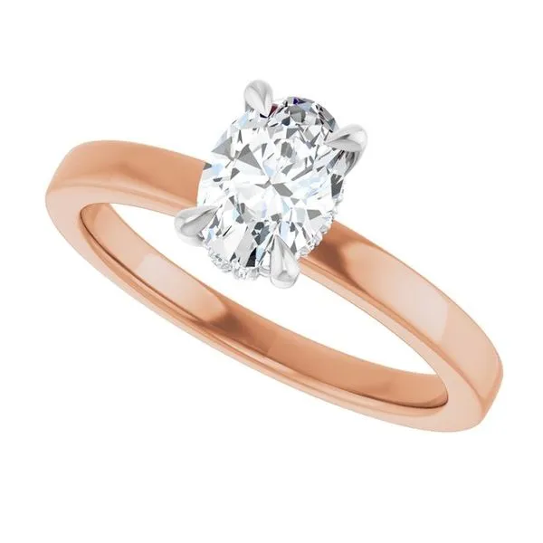 Claw-Prong Hidden Halo-Style Engagement Ring Image 5 Paul James Jewelers Angels Camp, CA