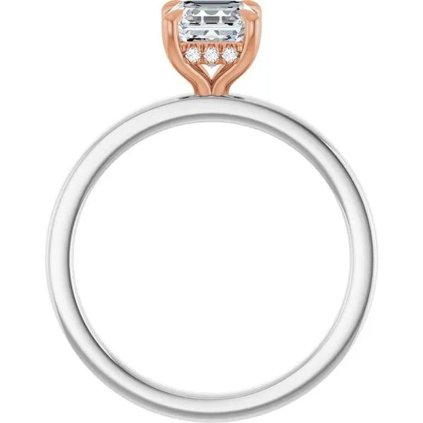 Claw-Prong Hidden Halo-Style Engagement Ring Image 2 Futer Bros Jewelers York, PA