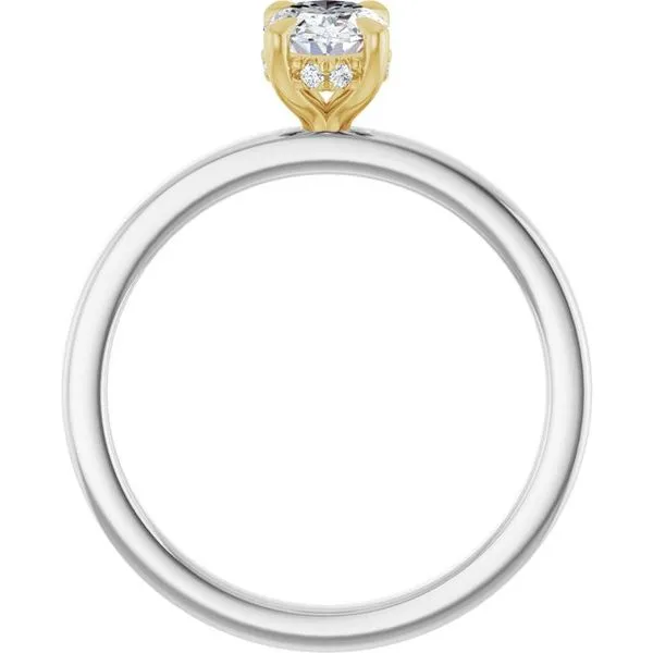 Claw-Prong Hidden Halo-Style Engagement Ring Image 2 Clater Jewelers Louisville, KY