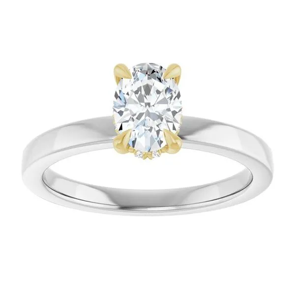 Claw-Prong Hidden Halo-Style Engagement Ring Image 3 Michael Szwed Jewelers Longmeadow, MA