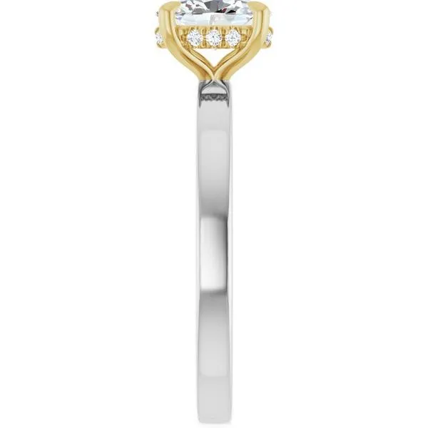 Claw-Prong Hidden Halo-Style Engagement Ring Image 4 Morin Jewelers Southbridge, MA