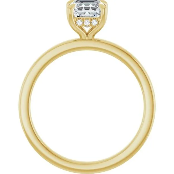 Claw-Prong Hidden Halo-Style Engagement Ring Image 2 Mark Jewellers La Crosse, WI