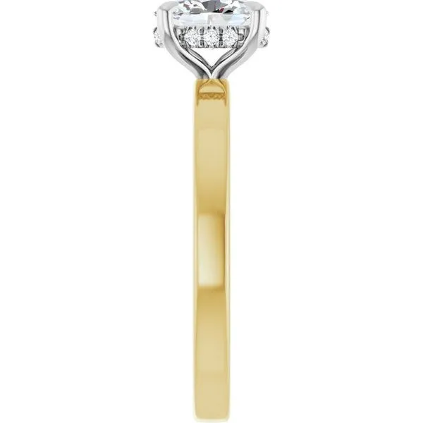 Claw-Prong Hidden Halo-Style Engagement Ring Image 4 J. Thomas Jewelers Rochester Hills, MI