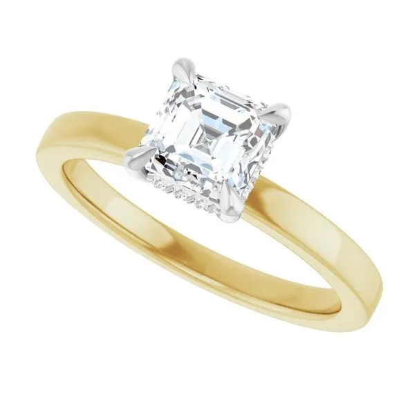 Claw-Prong Hidden Halo-Style Engagement Ring Image 5 Mark Jewellers La Crosse, WI